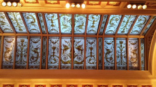 Nice glass ceiling of the Bank pub.