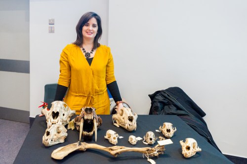 (Marcela with some furry friends; photo by Oliver Siddon)